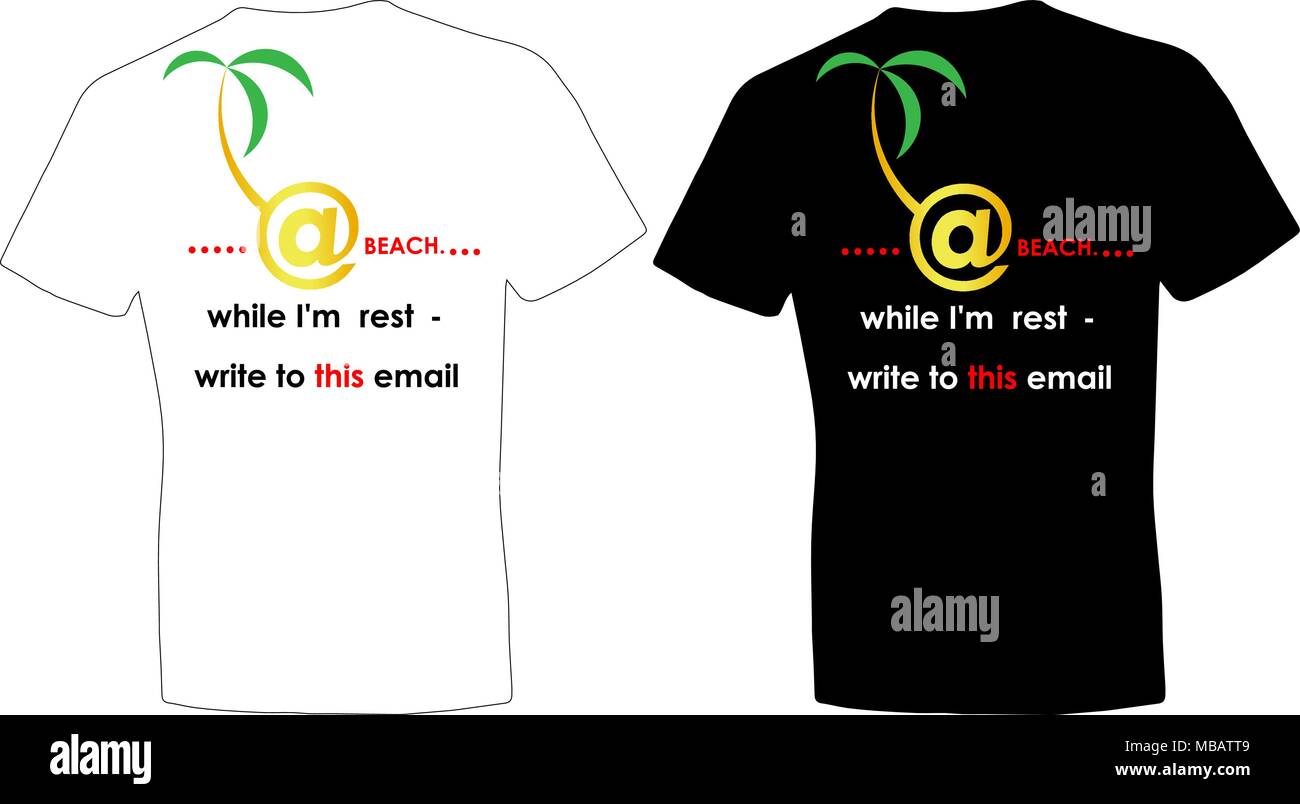 Design T-Shirts für die Freizeit Postanschrift drucken Stock Vektor