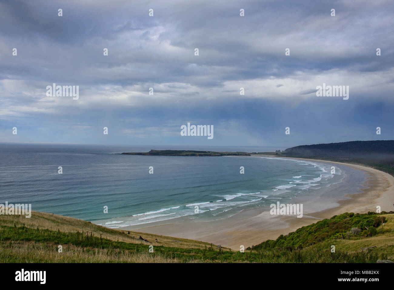 Pristine Tautuku Strand, die Catlins, Southland, Neuseeland Stockfoto