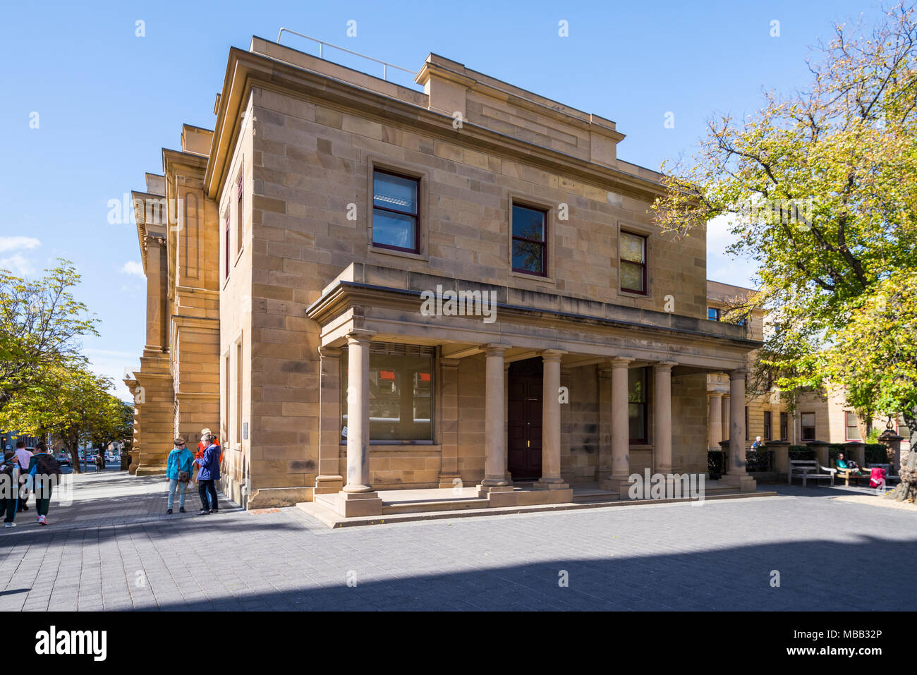 Abteilung von Fiskus und Finanzen Gebäude, Hobart, Tasmanien Stockfoto