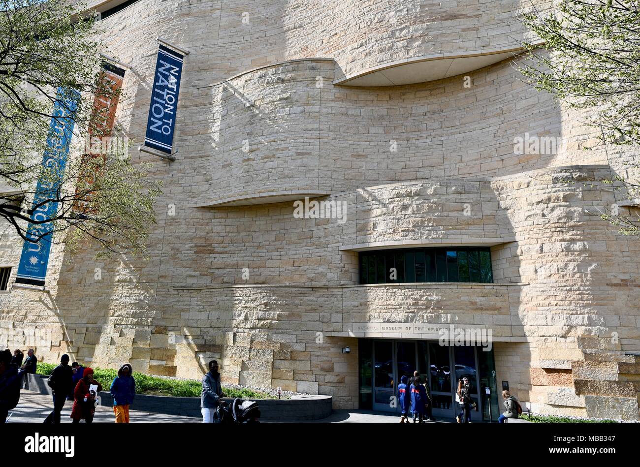 Das Nationale Museum der Amerikanischen Indianer, Teil der Smithsonian Institution in Washington DC, USA Stockfoto