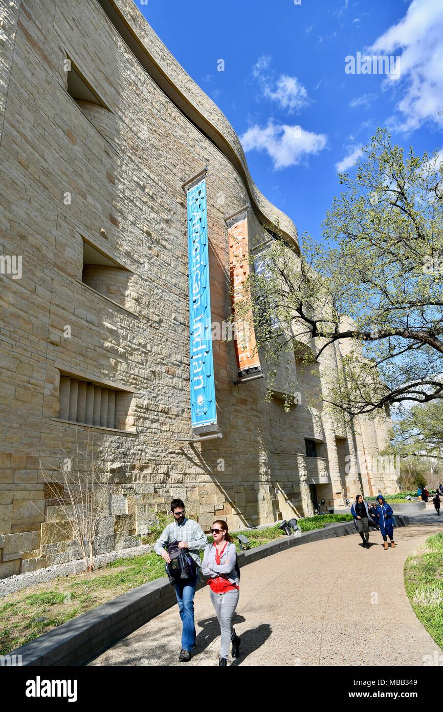 Das Nationale Museum der Amerikanischen Indianer, Teil der Smithsonian Institution in Washington DC, USA Stockfoto