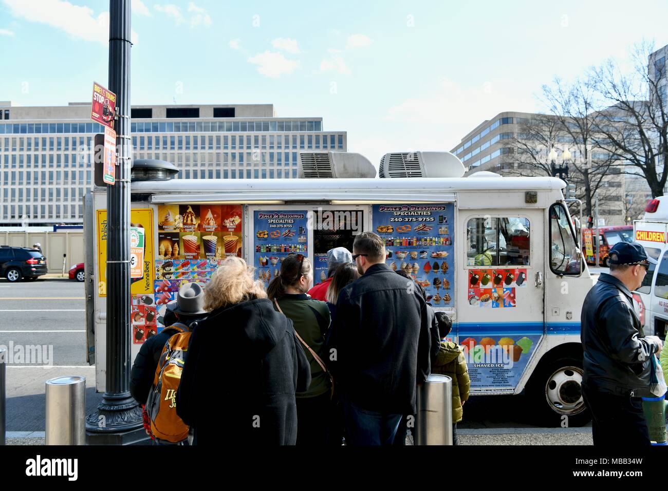 Essen Lkw in Washington DC, USA Stockfoto