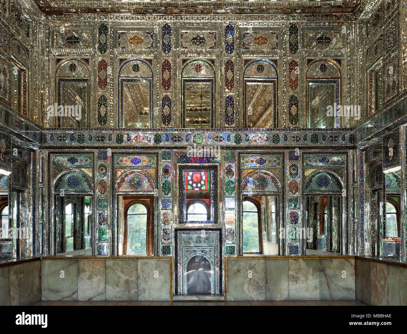 Qavam historisches Haus Interieur, Shiraz, Iran Stockfoto