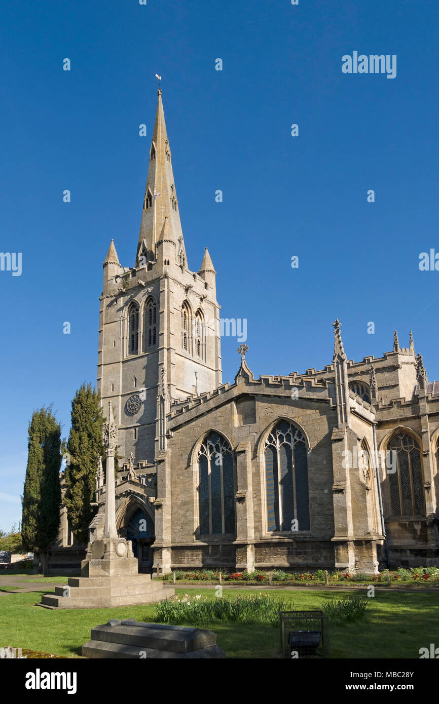 All Saints Parish Church, Oakham, Rutland, England, Vereinigtes Königreich. Stockfoto