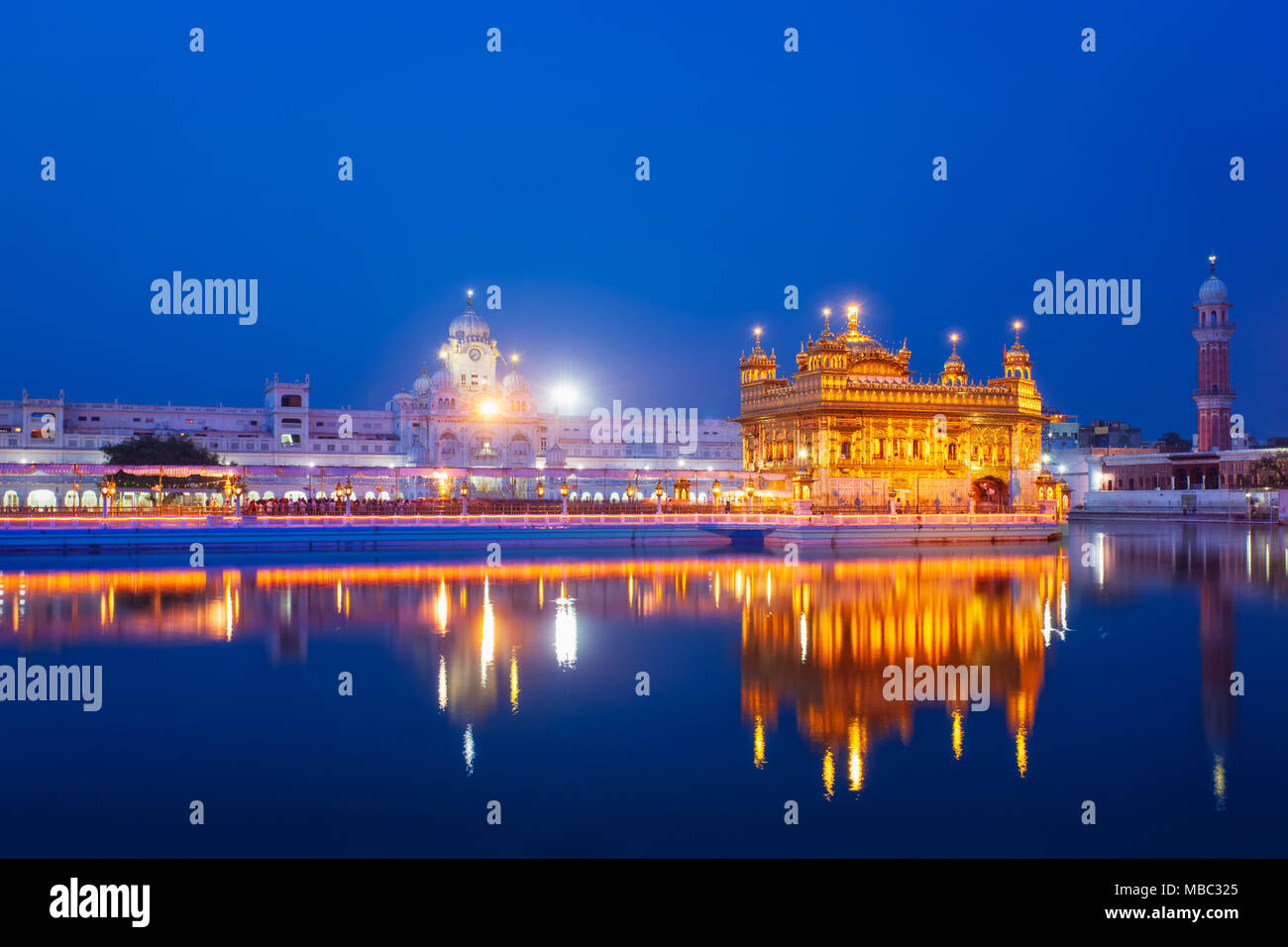 Goldenen Tempel in Amritsar Stockfoto