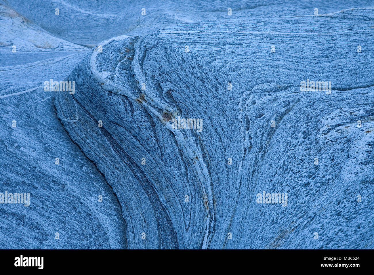 Rock Informationen, Val Verzasca, Tessin, Schweiz Stockfoto