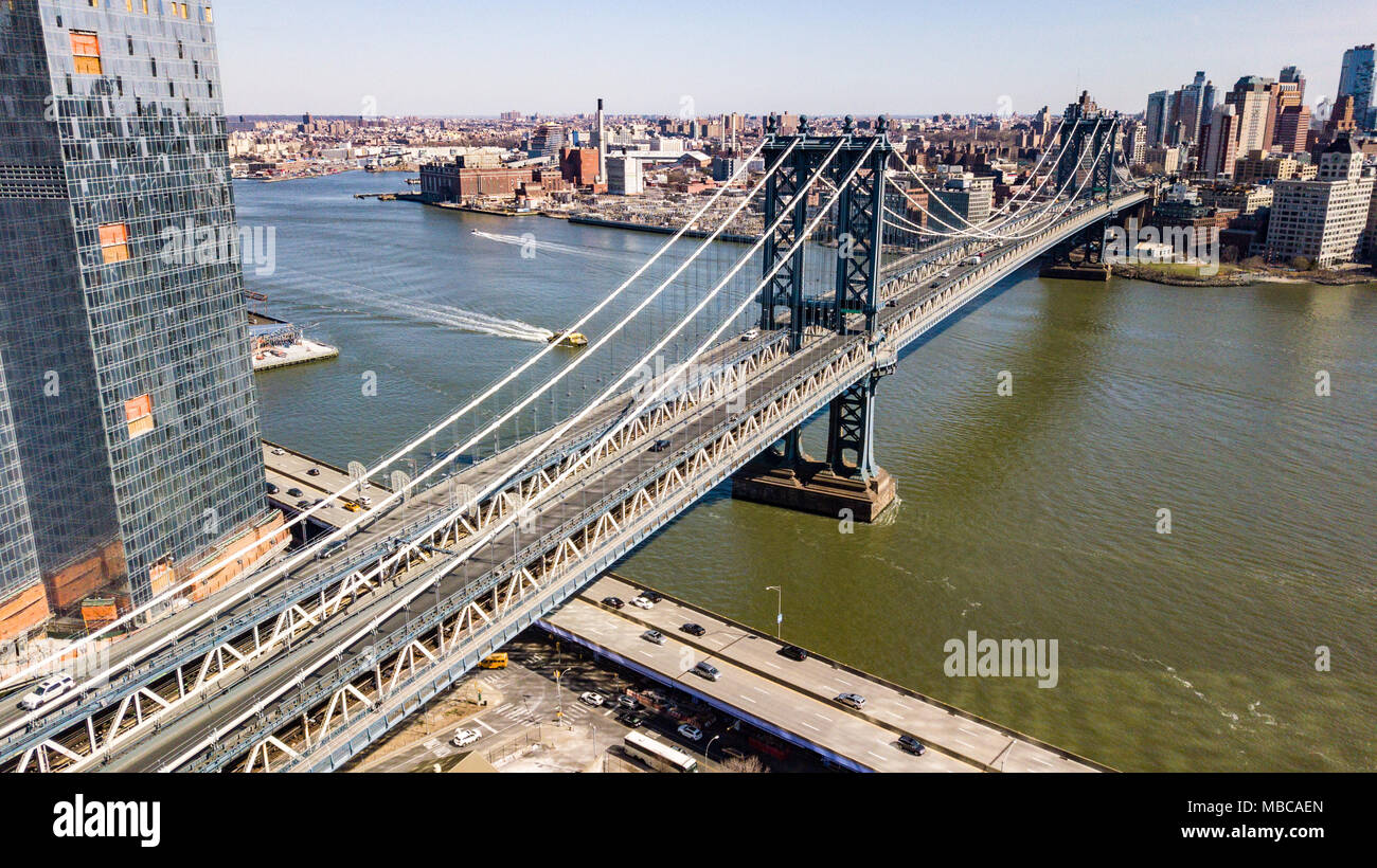 Manhattan Bridge, New York City, NY, USA Stockfoto