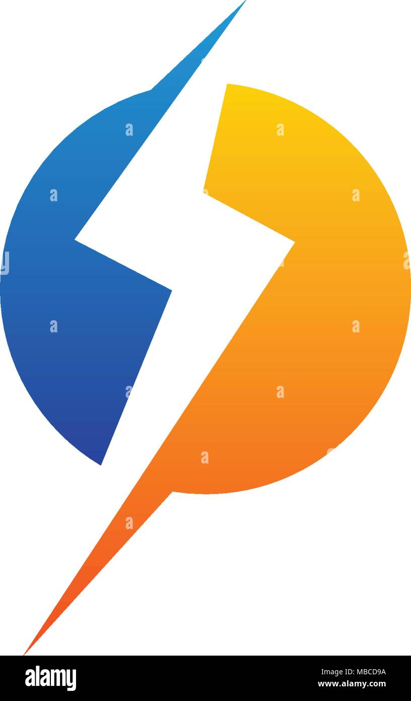 Schraube Energie Logo Design Template Vector Stock Vektor