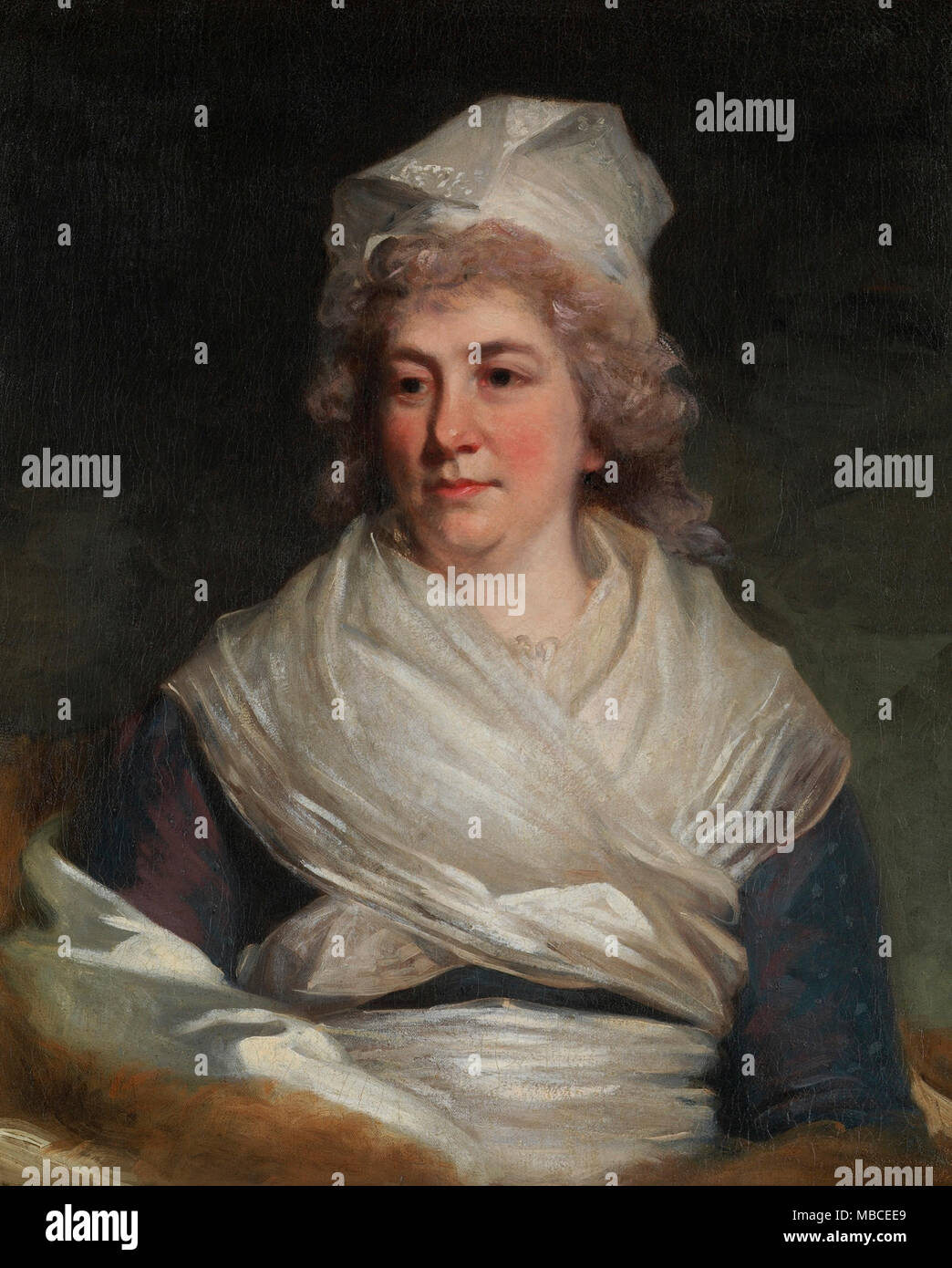 Portrait von Sarah Franklin Bache - John Hoppner, ca. 1793 Stockfoto