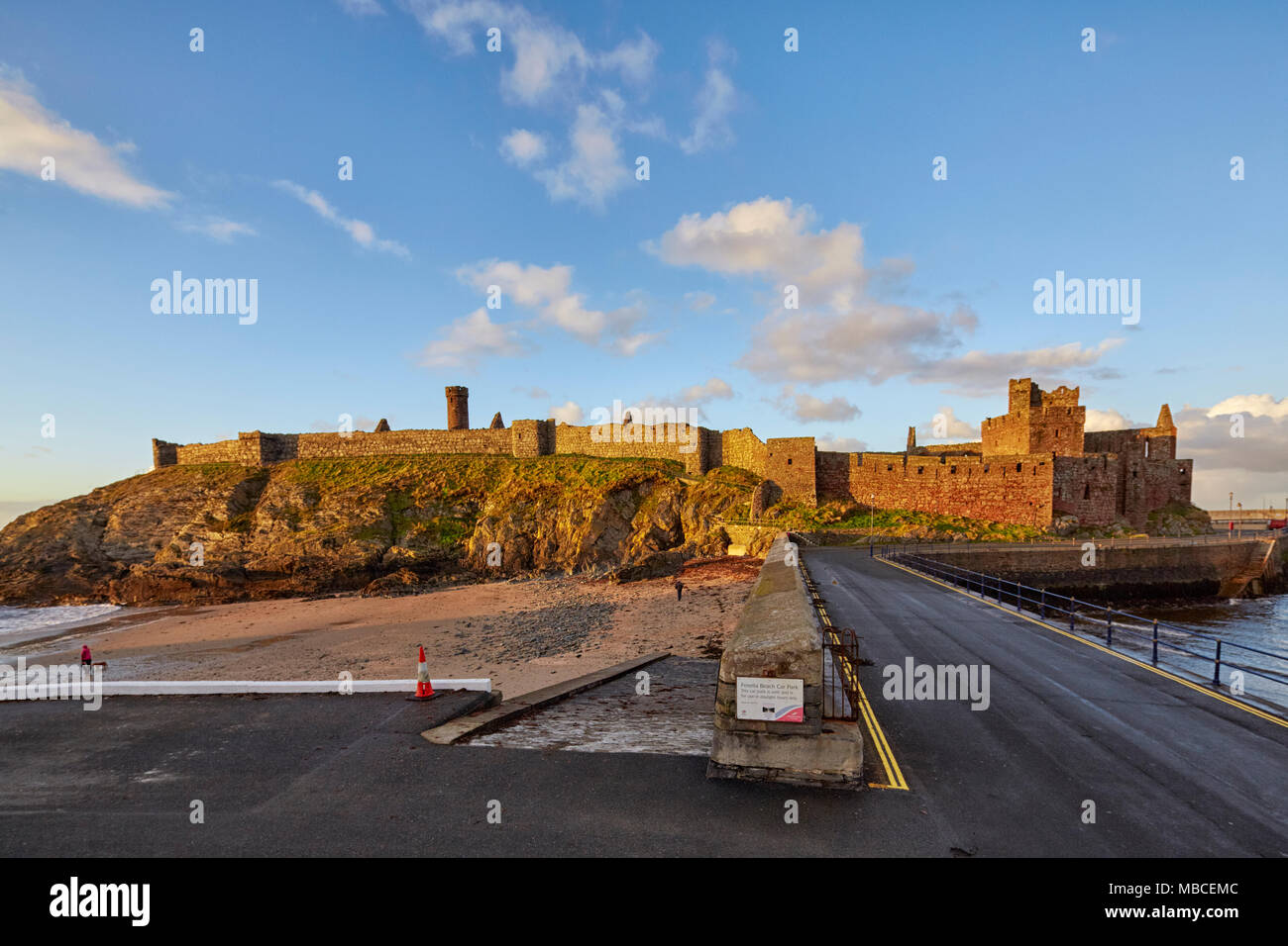 Peel Castle in Peel, Isle of Man, England Stockfoto