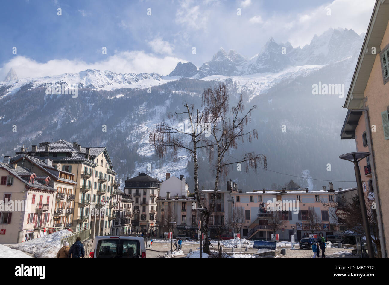 Chamonix, Frankreich Französische Alpen Stockfoto