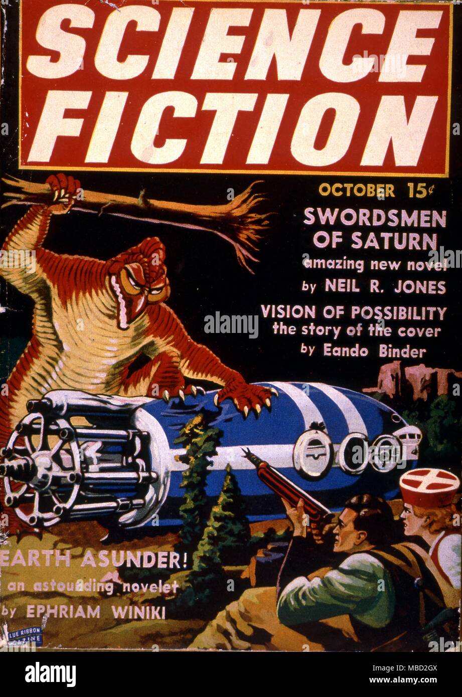 Monster. Abdeckung der Science Fiction, einer amerikanischen Zeitschrift. 1939 Stockfoto