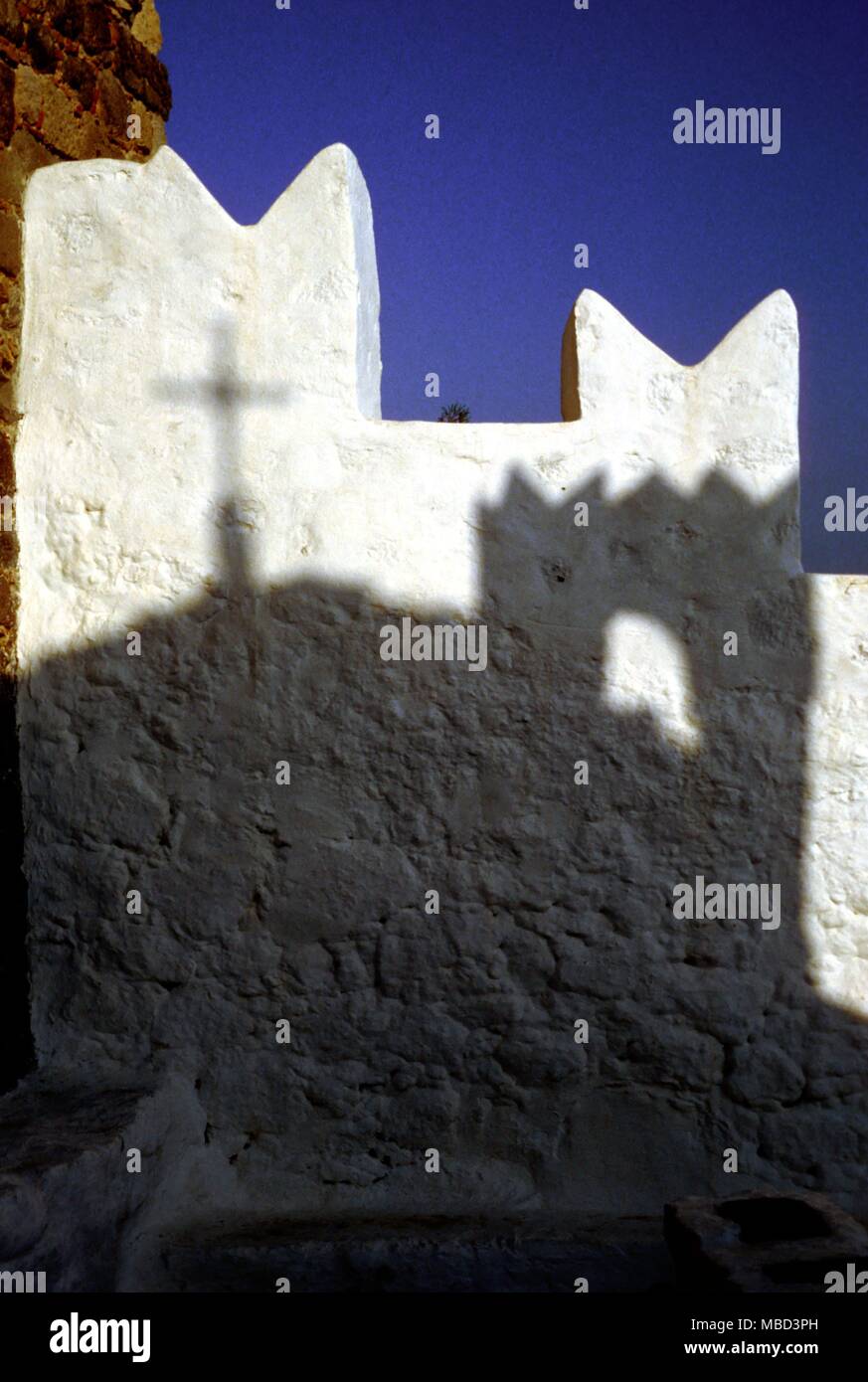 Innenhof des Klosters St. John, Patmos, Griechenland. ©/Charles Walker Stockfoto