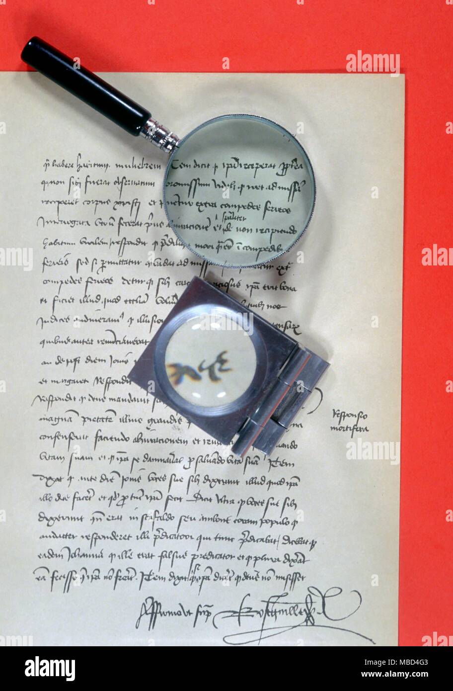 Graphologie - Shakespeares, in seiner eigenen Hand schriftliche und unterzeichnete William Shakespeare - vom Januar 1616 - ©/CW Stockfoto