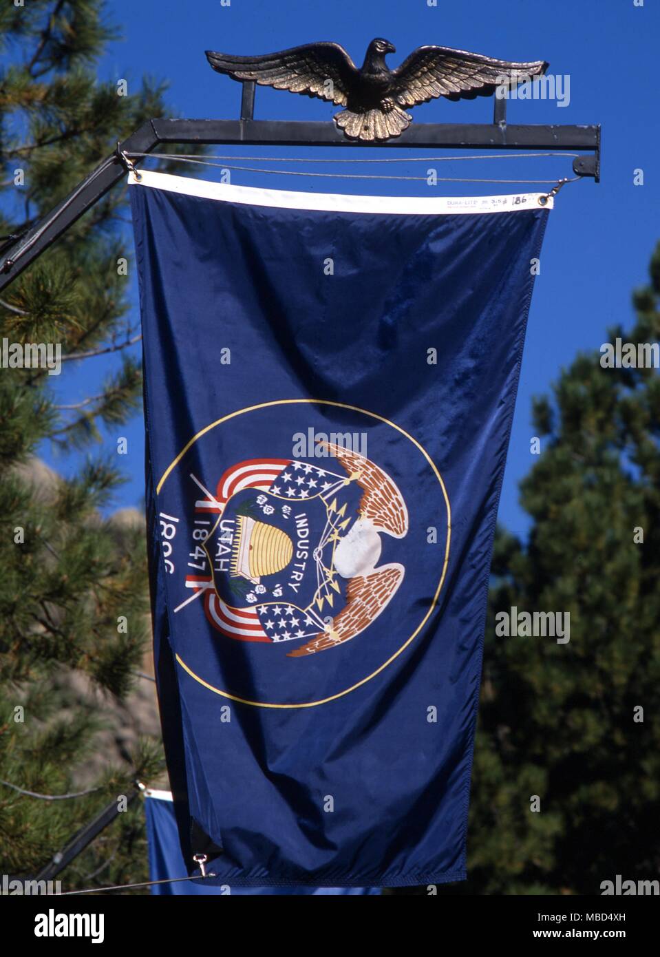 Nationale und staatliche Flaggen - Flagge Utah State in den USA - © Charles Walker/ Stockfoto