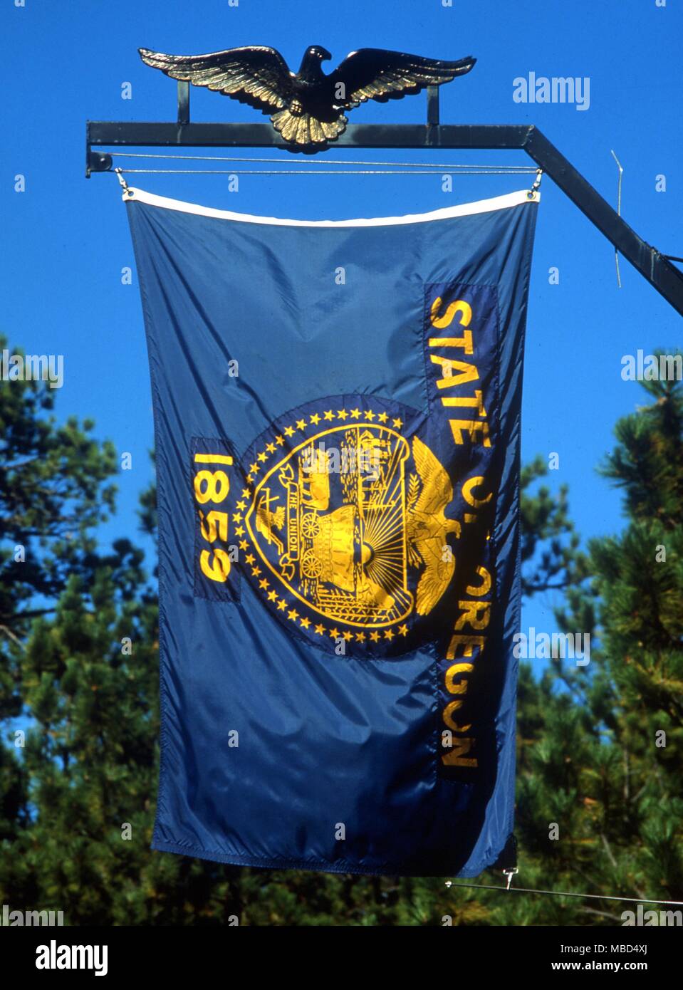 Nationale und staatliche Flaggen - Flagge von Oregon in den USA - © Charles Walker/ Stockfoto