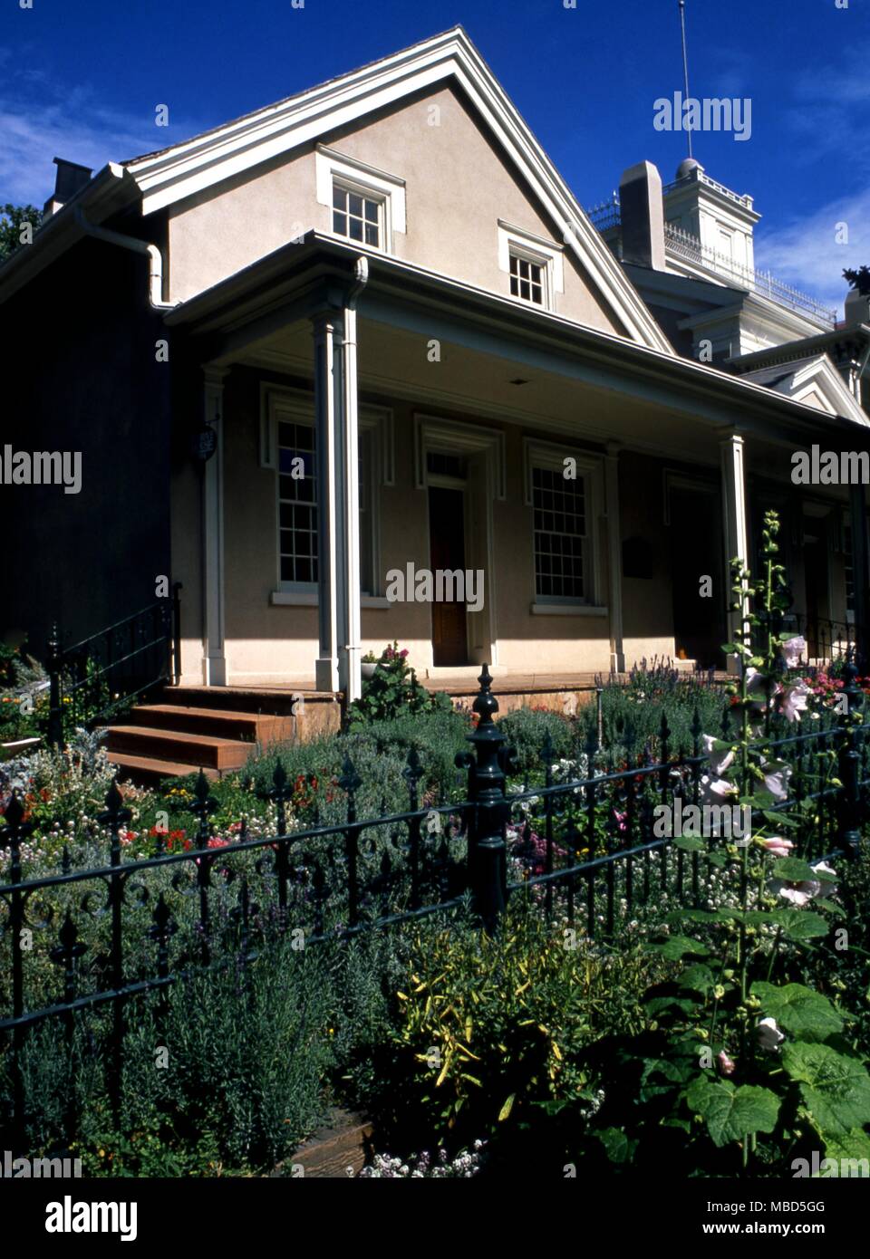 Mormonen. Das Haus, das früher von Brigham Young besetzt war, in Salt Lake City. Stockfoto