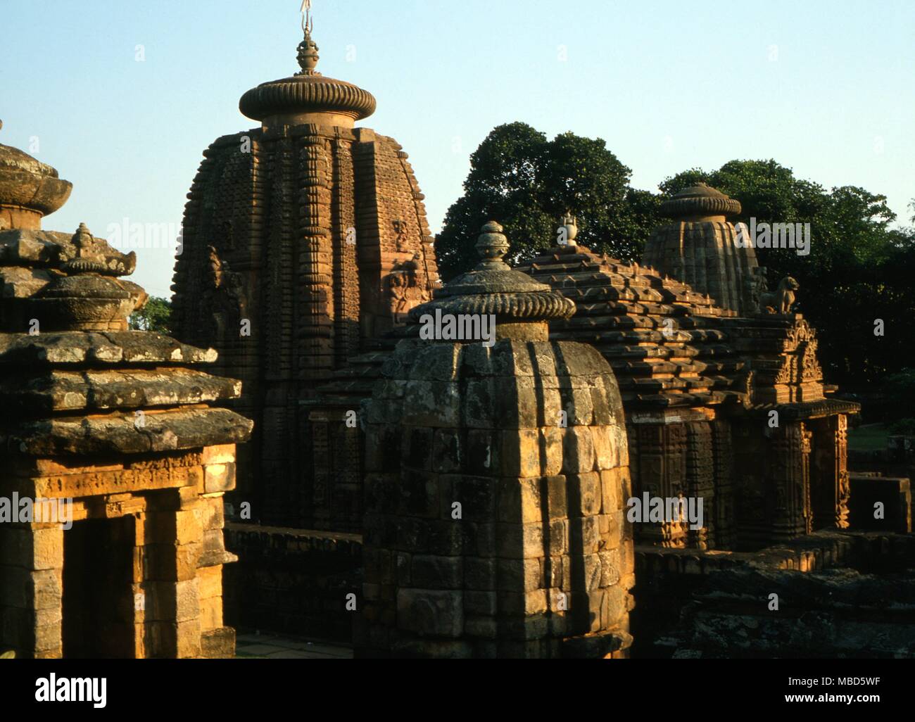 Indien - Bhubaneswar im Großen Tempel Komplex der Lingaraj, Trilbhubaneswar gewidmet, 'Herr der drei Welten", und ab 1104 vom AD Stockfoto