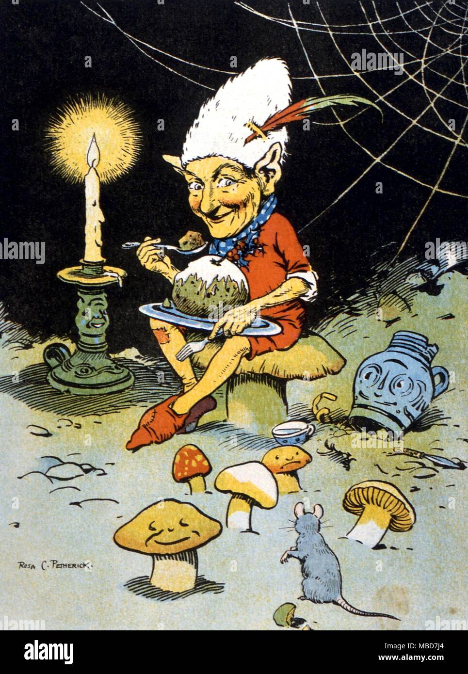 Elementare, Gnome, das Erdelementar. Bild von Rosa Petherick, ca. 1920 Stockfoto