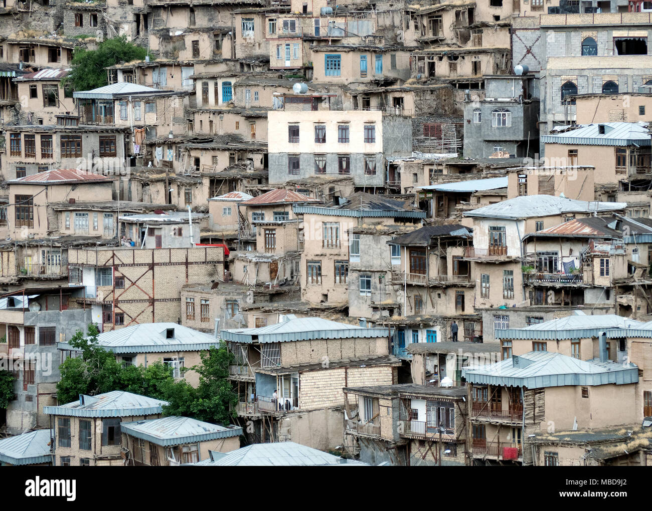 Kang, Scenic trat Dorf in nord-östlichen Iran Stockfoto