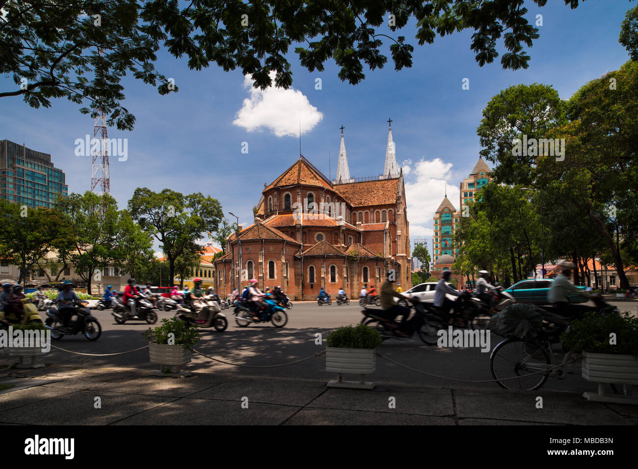 Kathedrale Notre Dame, Ho Chi Minh City Stockfoto