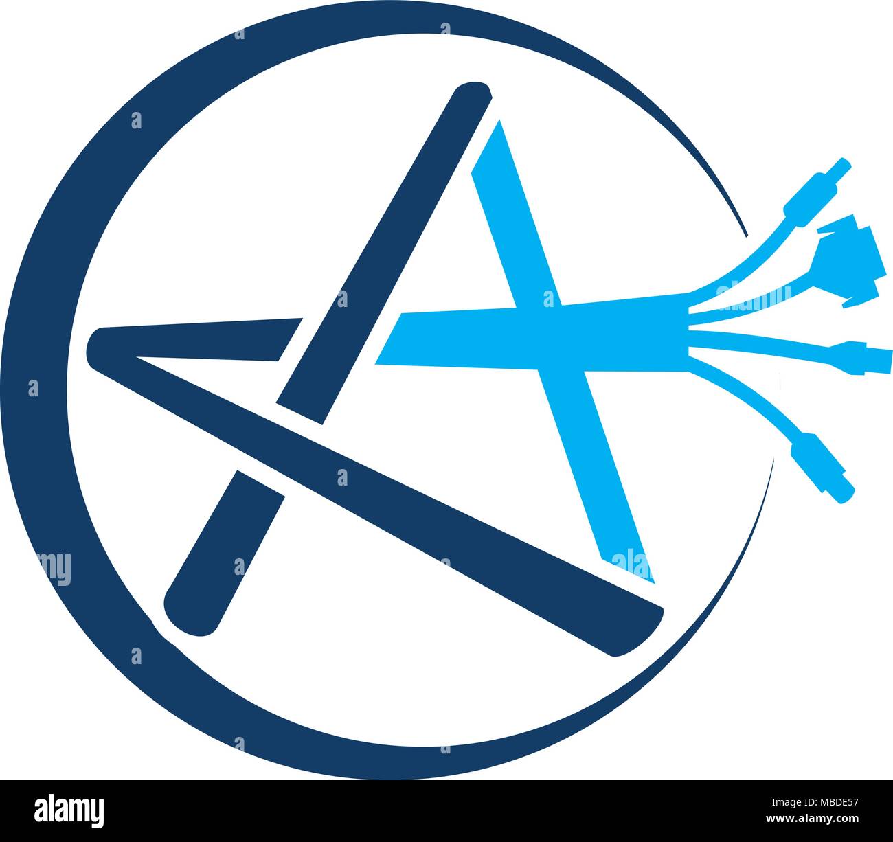 Ein Plüsch-Logo Design Template Vector Stock Vektor