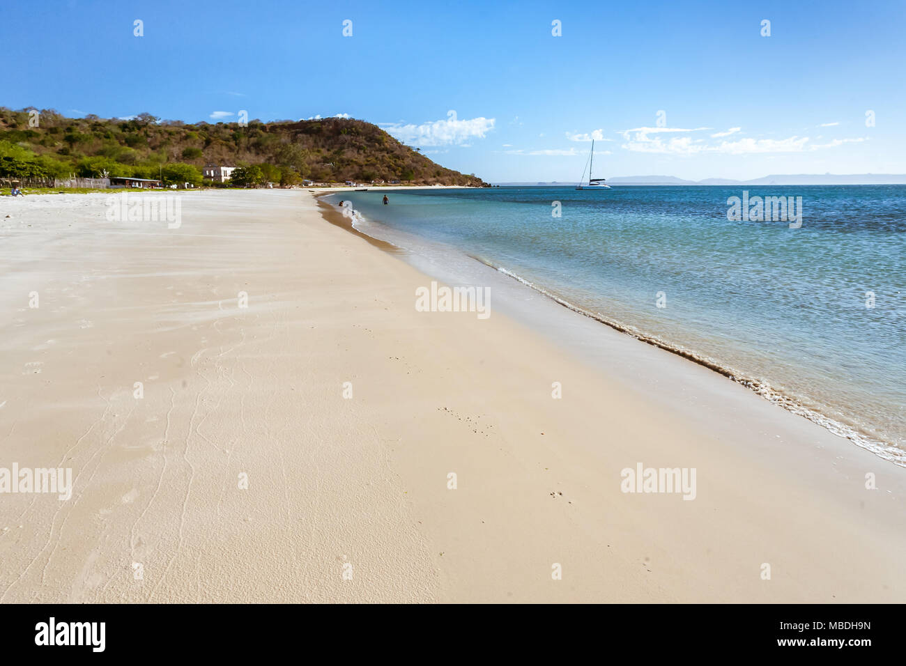 Strand der Bucht von Antsiranana (Diego Suarez), Norden von Madagaskar Stockfoto
