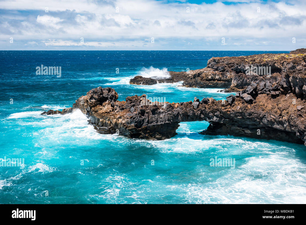 Wunderbaren natürlichen Pool auf der Insel Teneriffa Stockfoto