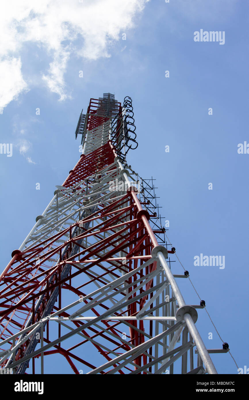 Digital-TV und Sky. Stockfoto