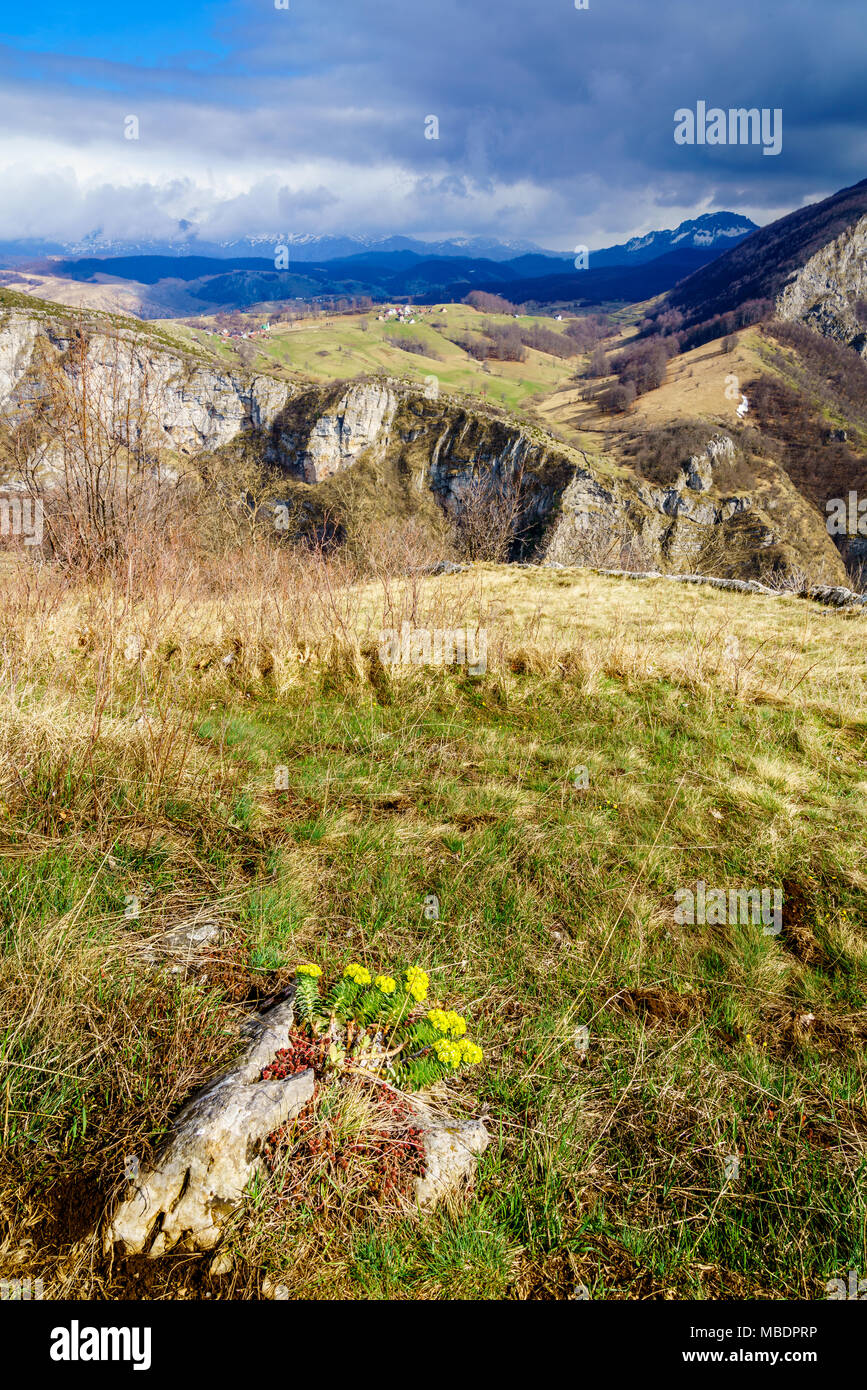 Malerische Aussicht der Dinarischen Alpen in Bosnien-herzegowina in der Nähe von Sarajevo Stockfoto