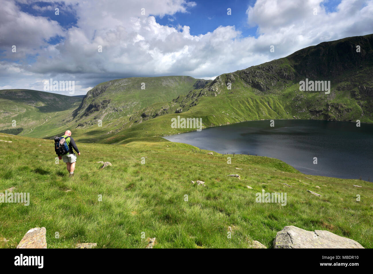 Blea Wasser in der Nähe von Haweswater Reservoir, Mardale Tal, Nationalpark Lake District, Cumbria, England, Großbritannien Stockfoto