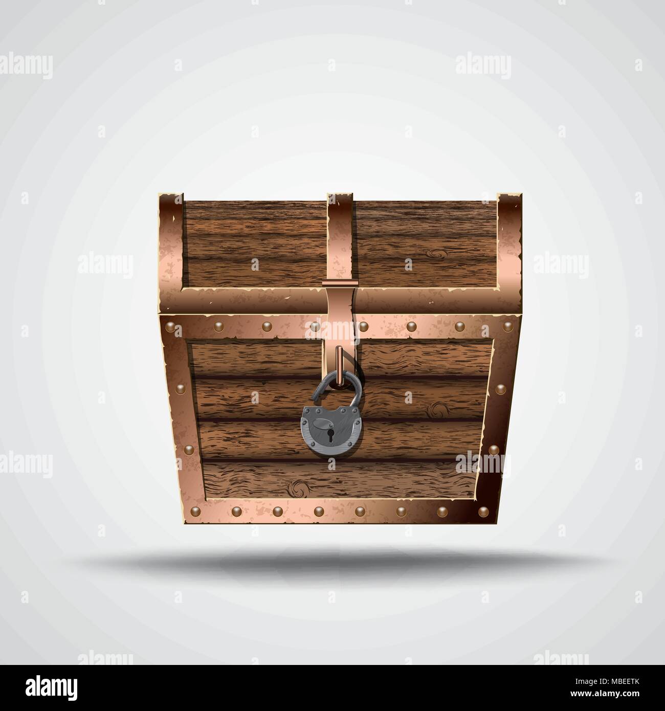 Öffnen Treasure Box Stock Vektor