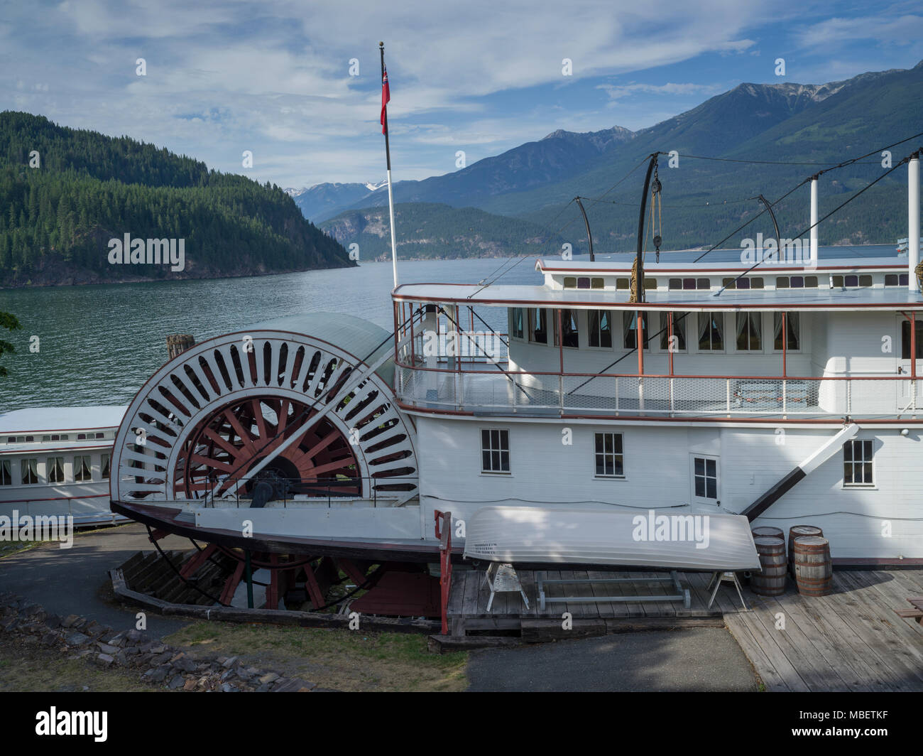 SS Moyie sternwheeler, Kootenay See, Kaslo, British Columbia, Kanada Stockfoto