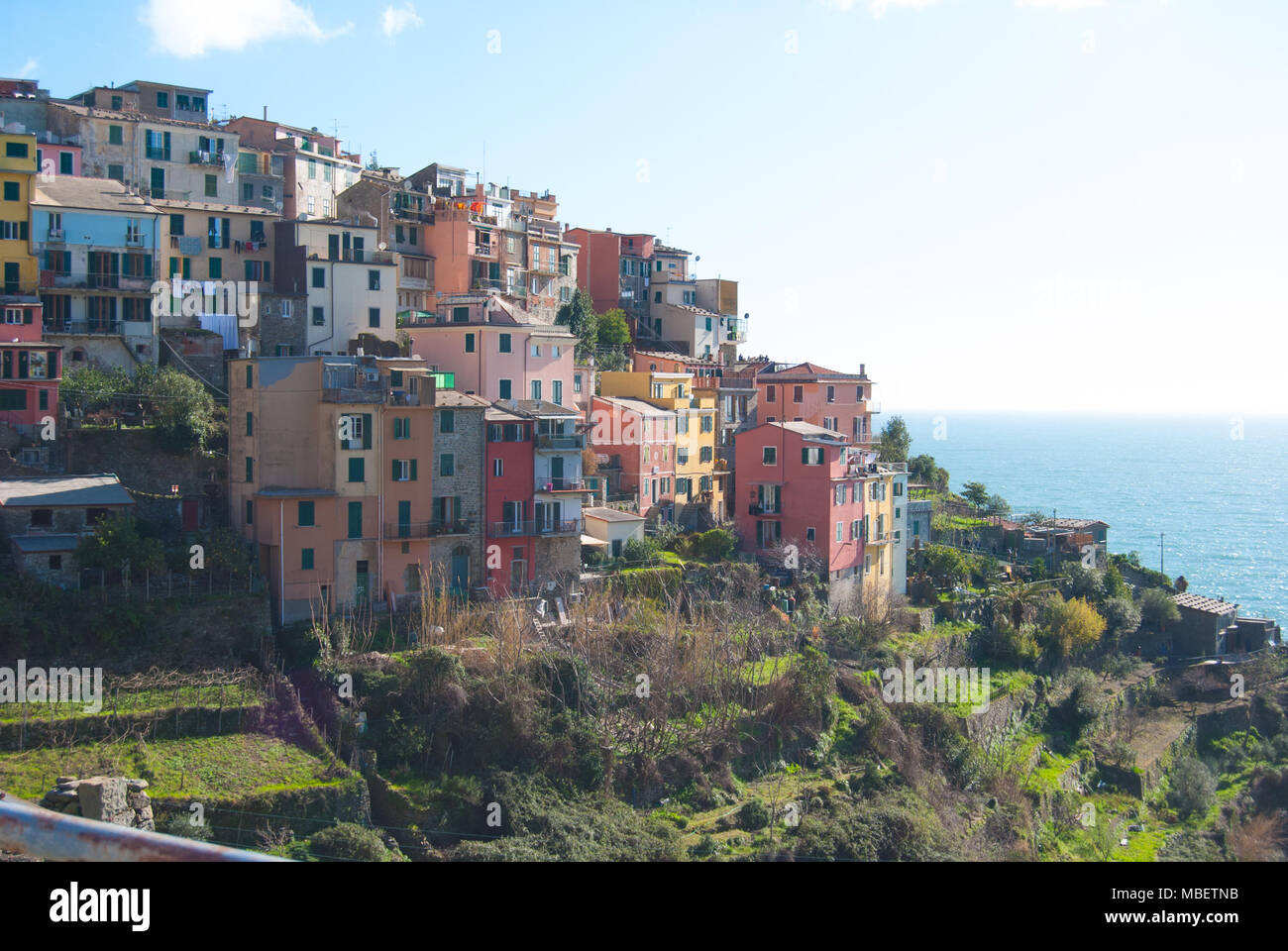 Um Ligurien in einigen der romantischen und kleine Länder - Italien Stockfoto