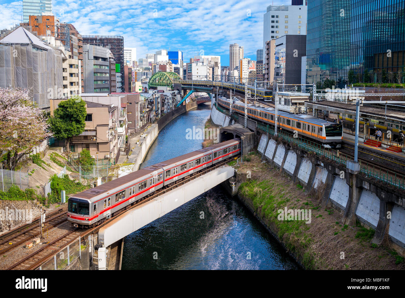 U-Bahn von Tokyo City, Japan Stockfoto