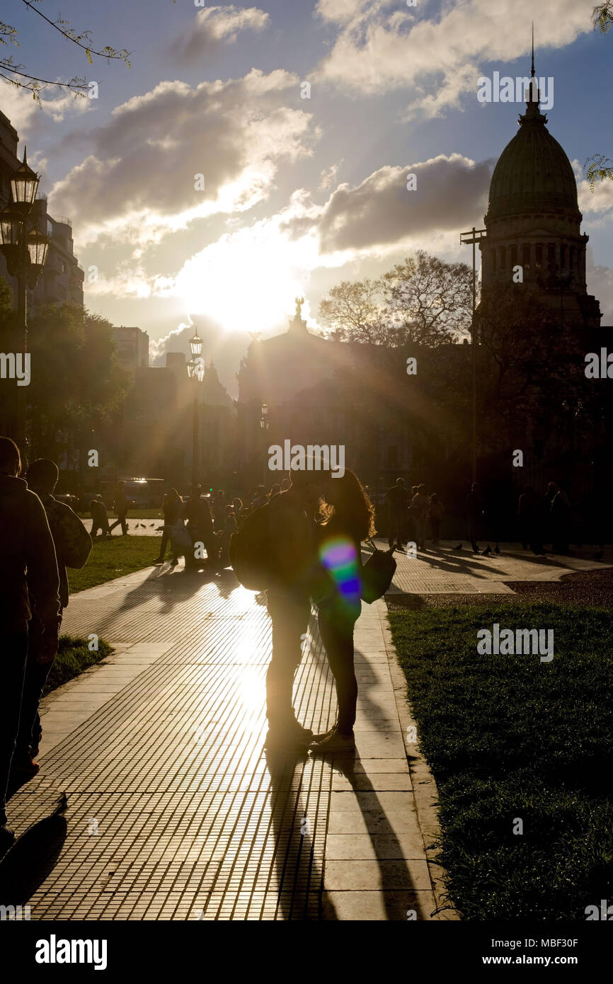 Bilder von Buenos Aires und seine Völker. Hoch- und Querformat Stockfoto