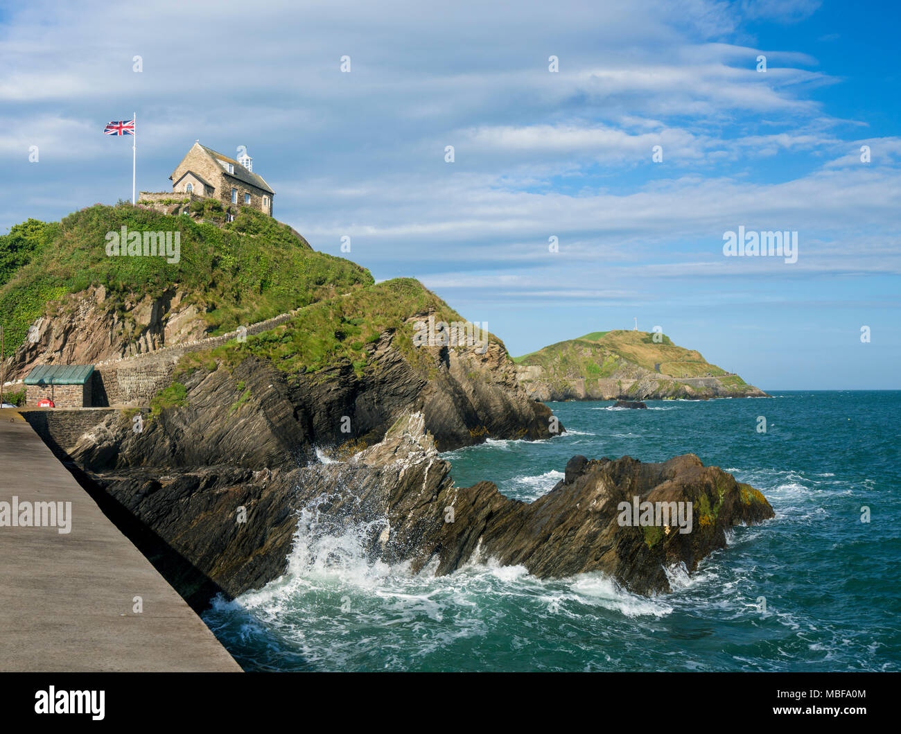 Nikolauskapelle auf Lantern Hill, Ilfracombe, Devon, England, Grossbritannien Stockfoto