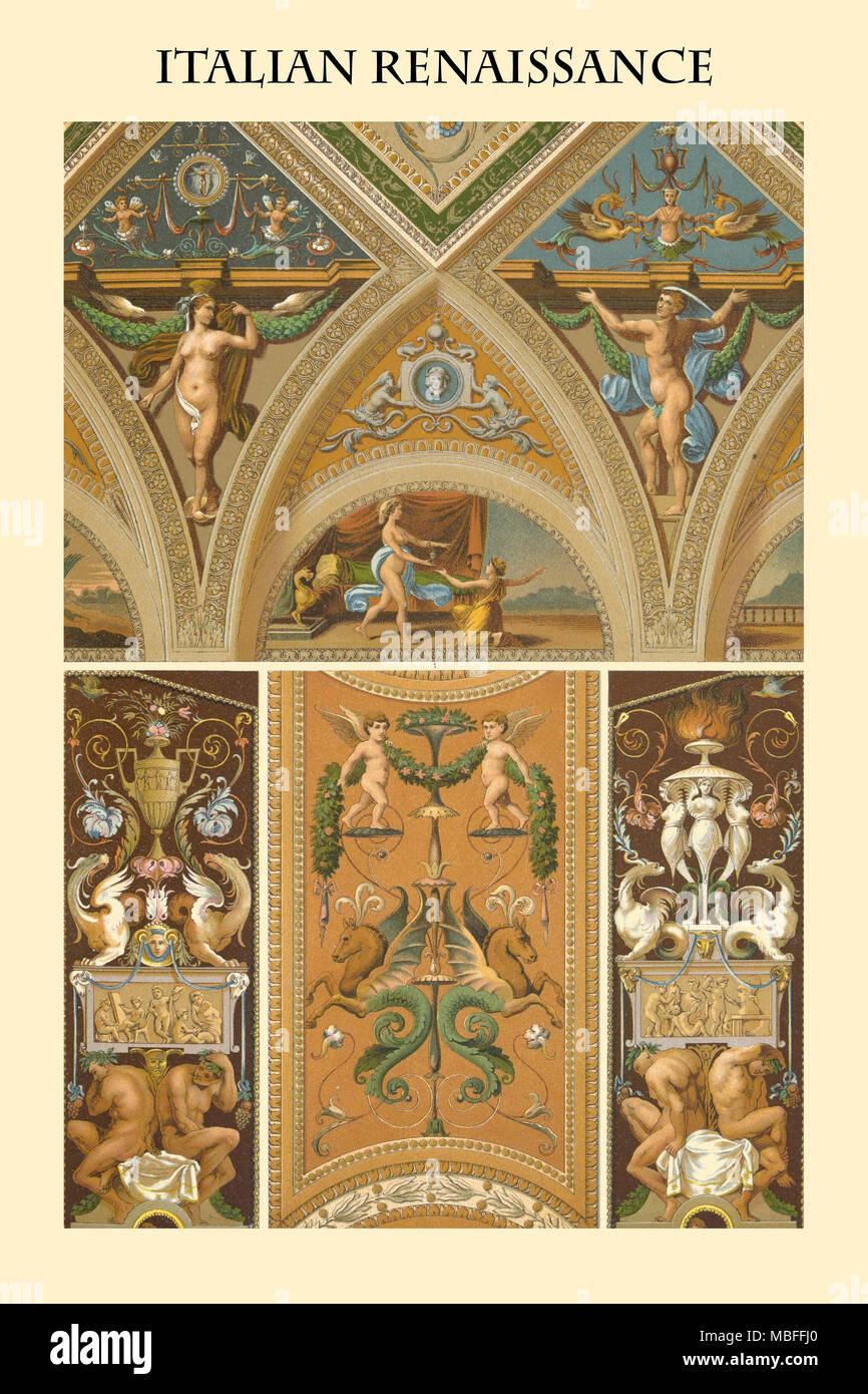 Ornament - ITALIENISCHE RENAISSANCE Stockfoto