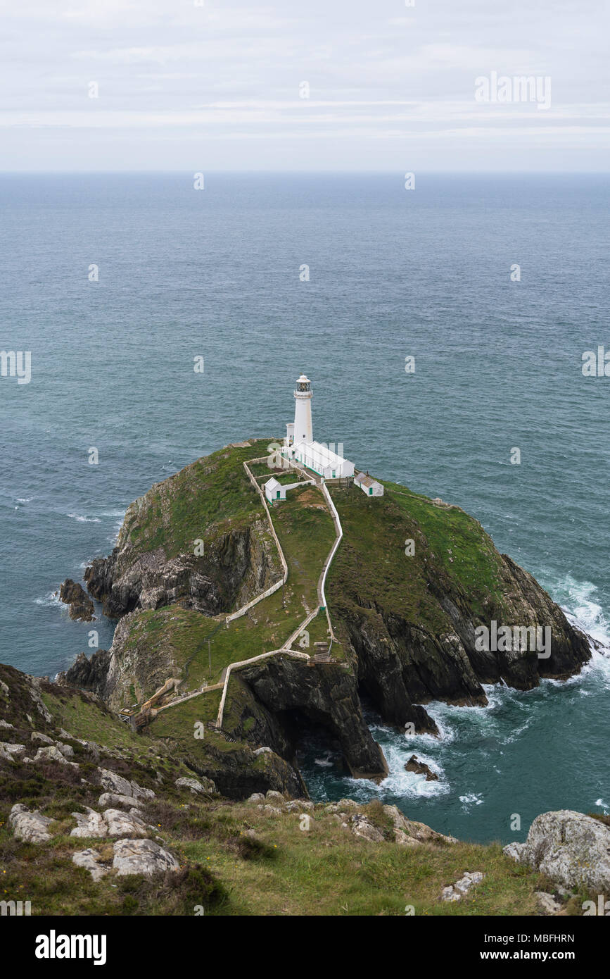 South Stack Leuchtturm, Anglesey Stockfoto