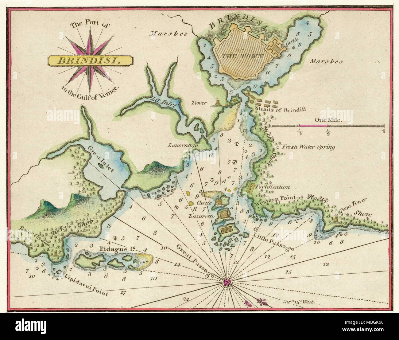 Golf von Venedig Stockfoto