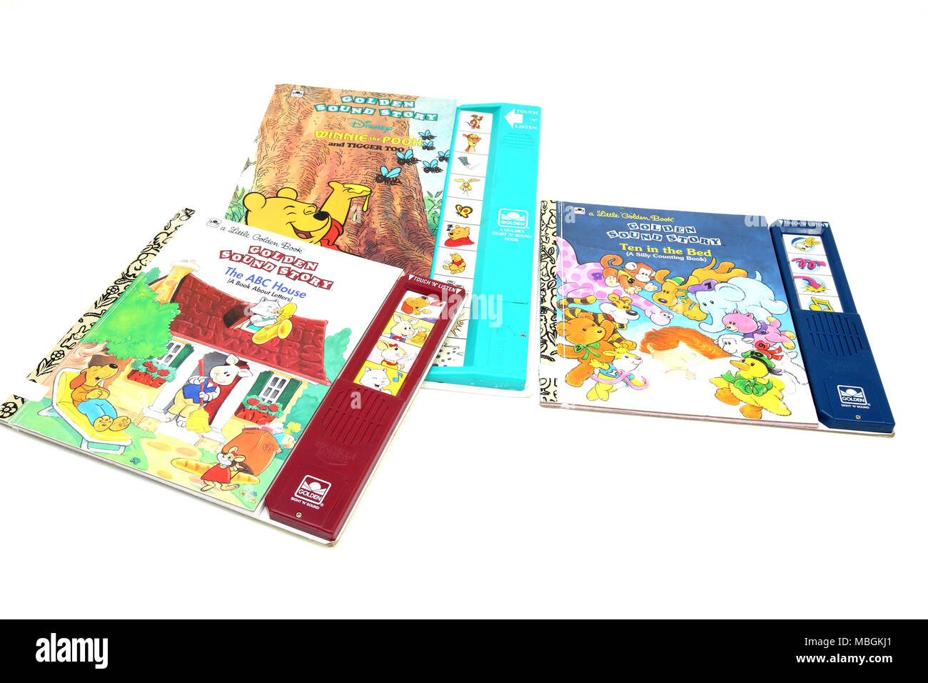 Kinder Golden Sound Geschichte Bücher - Zehn in einem Bett, das ABC und  Disney Winnie Pooh und Tigger zu Stockfotografie - Alamy