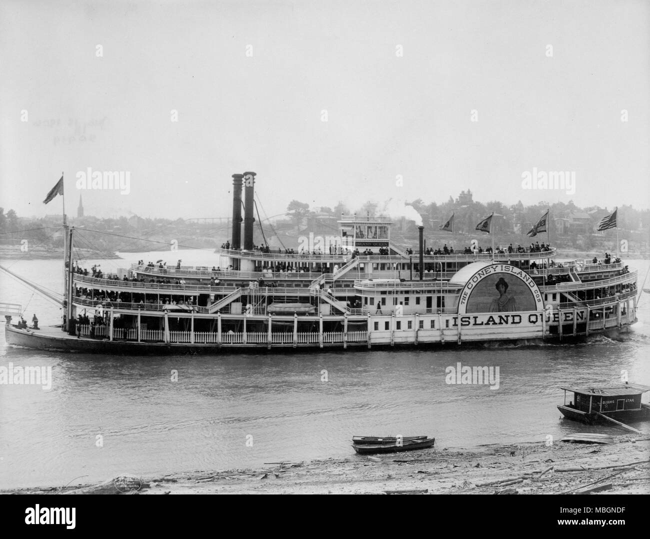 'Julia Belle Swain, "Steamboat noch den oberen Mississippi Kreuzfahrt Stockfoto