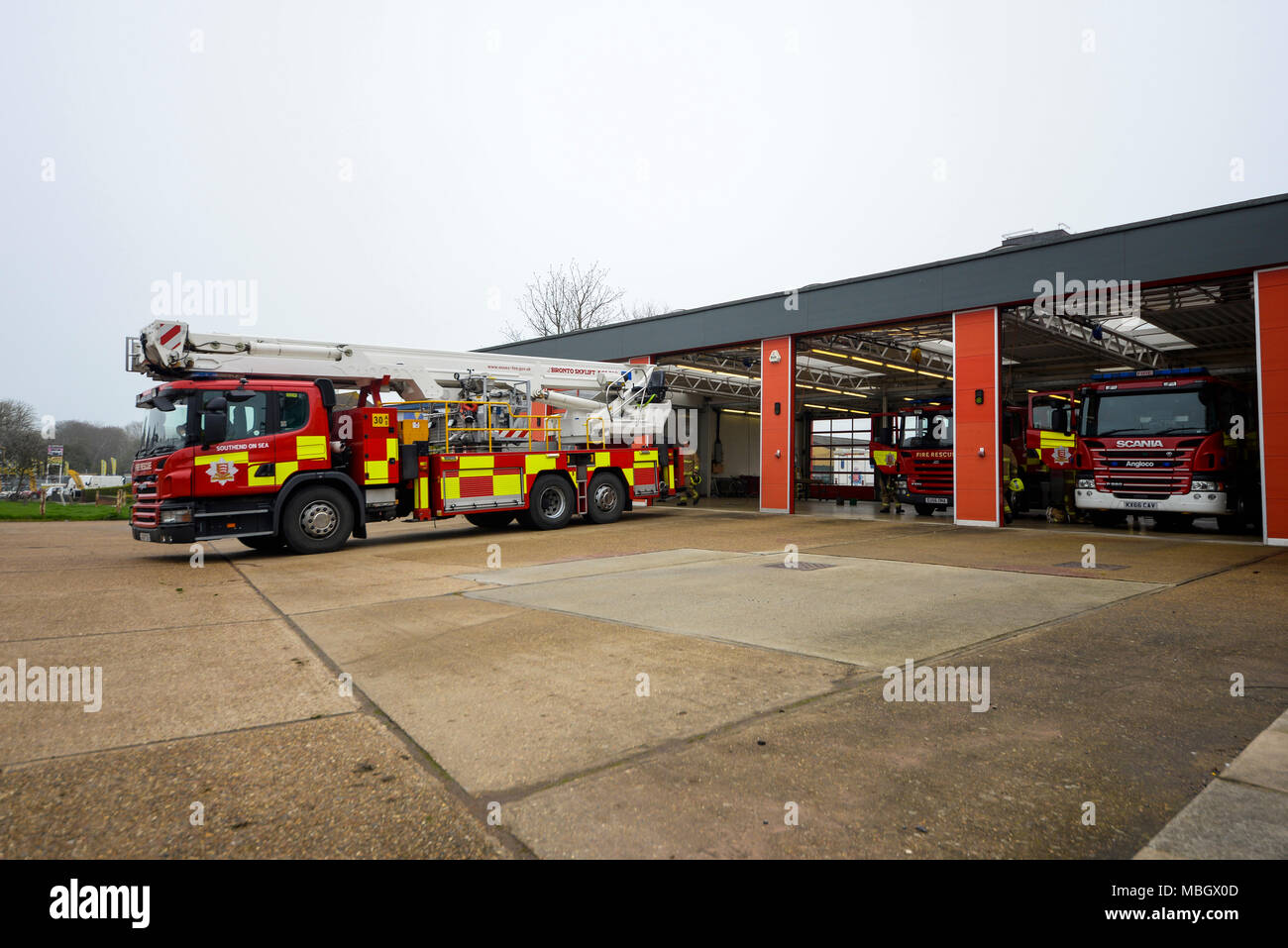 Southend Gemeinschaft Fire Station, Sutton Road. Essex County Fire & Rescue Service Stockfoto