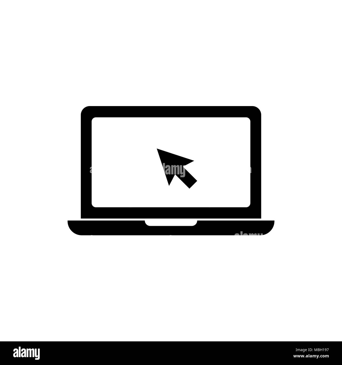 Laptop Notebook vektor Icon, Symbol Stock Vektor