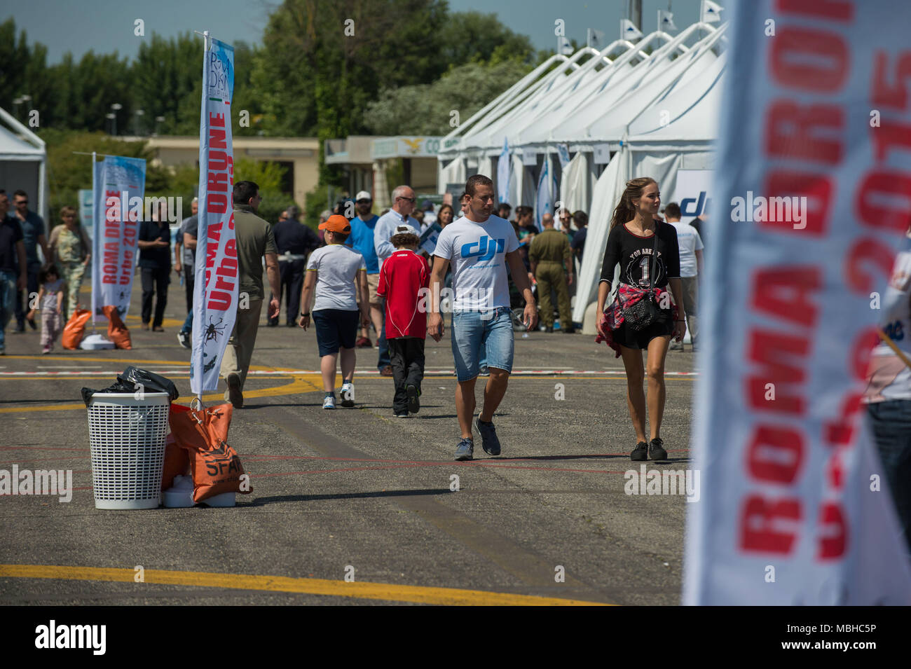 Roma, 29.05.2015: Roma Drone 2015 Flughafen Roma Urbe Stockfoto