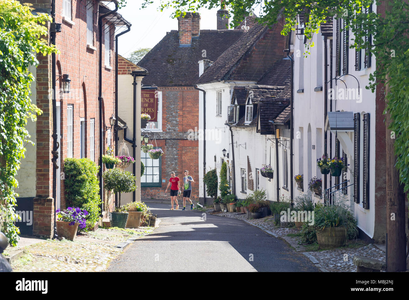 St Peters Street, Bishops Waltham, Hampshire, England, Vereinigtes Königreich Stockfoto