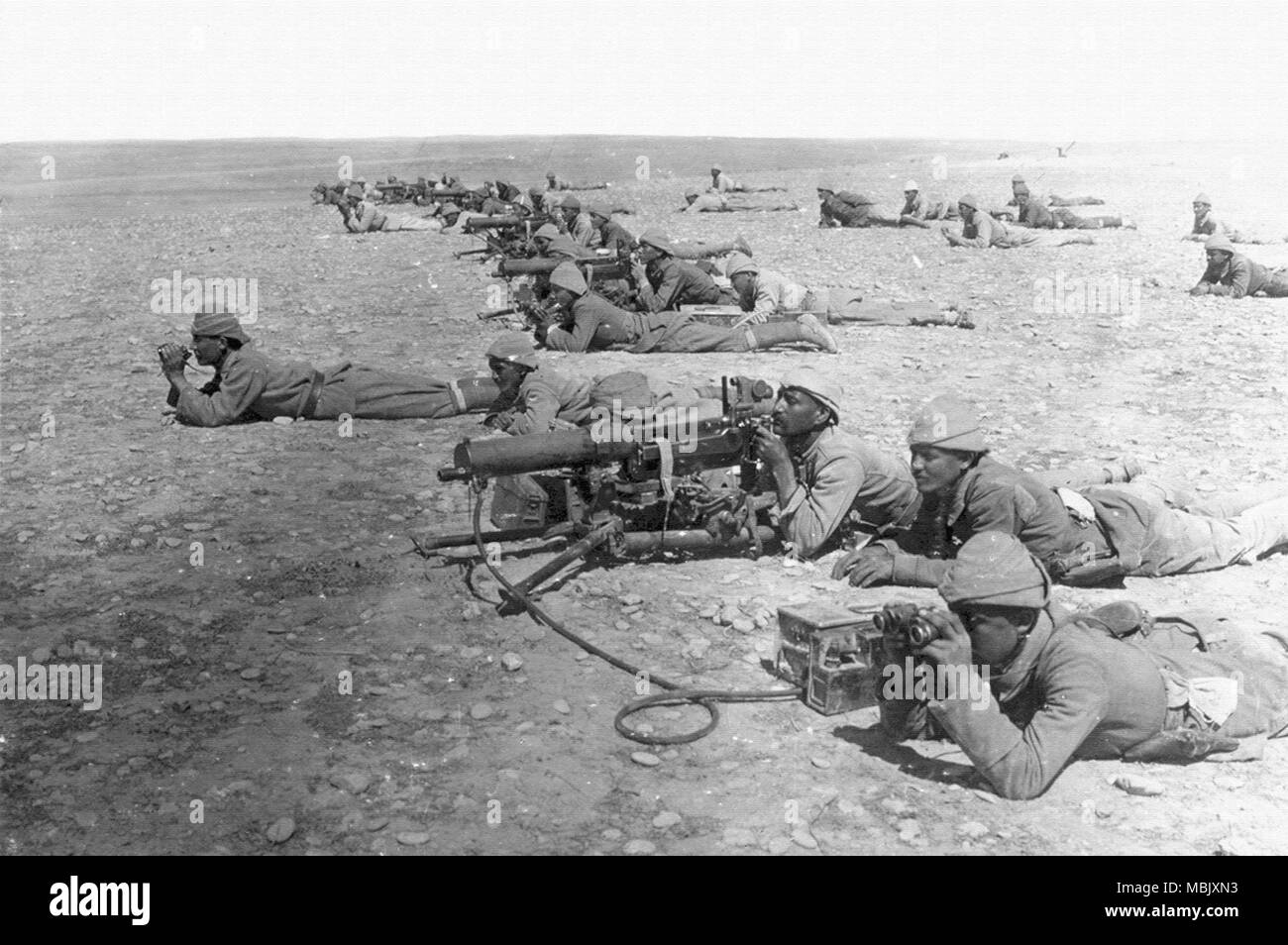 Ottomane des Suez Ziel oder die Briten zu schützen. Stockfoto