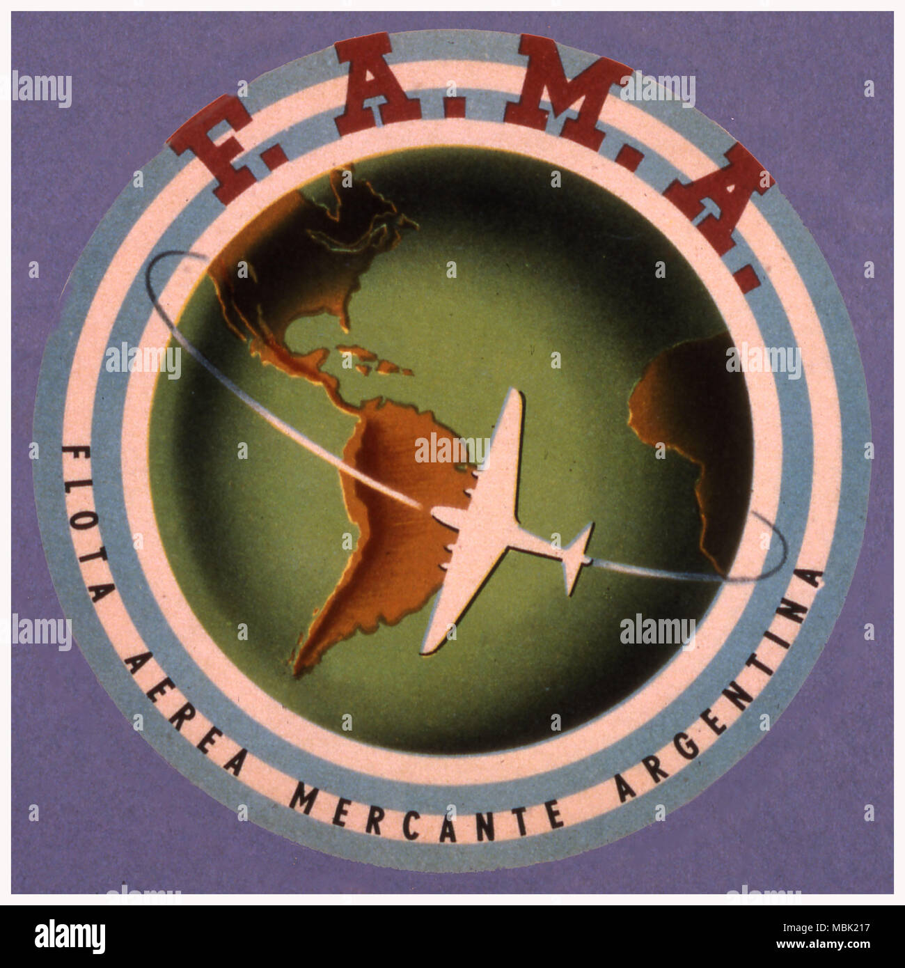 Argentinische Kaufmann Airlines - die FAMA Stockfoto