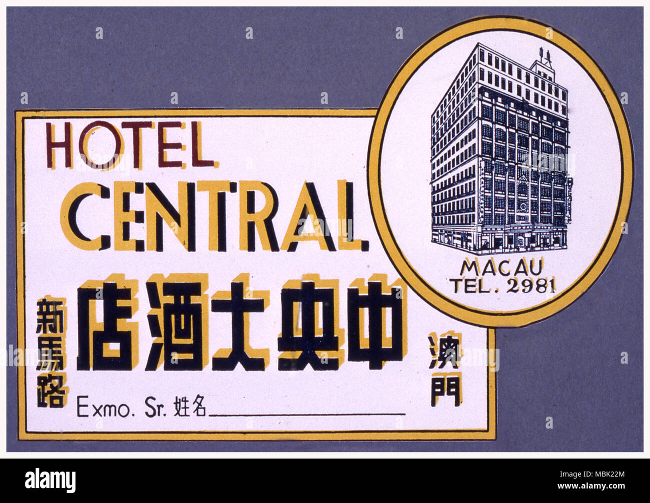 Hotel Central Stockfoto