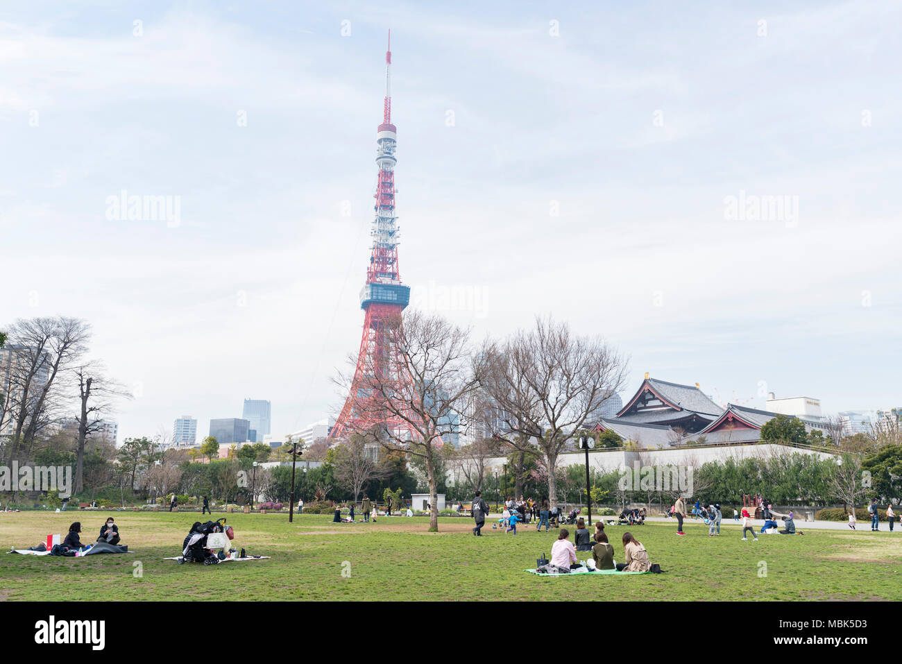 Shiba Park, Minato-Ku, Tokyo, Japan Stockfoto